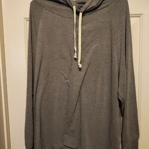 Gray Women's Hooded long sleeve